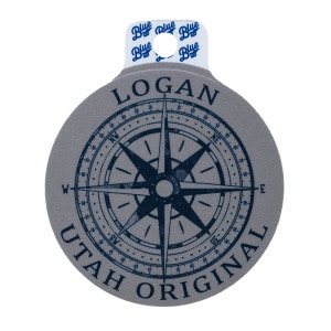 logan utah compass sticker